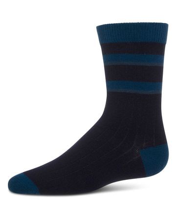 Memoi Top Tonal Stripe Boys Sock - MK-190
