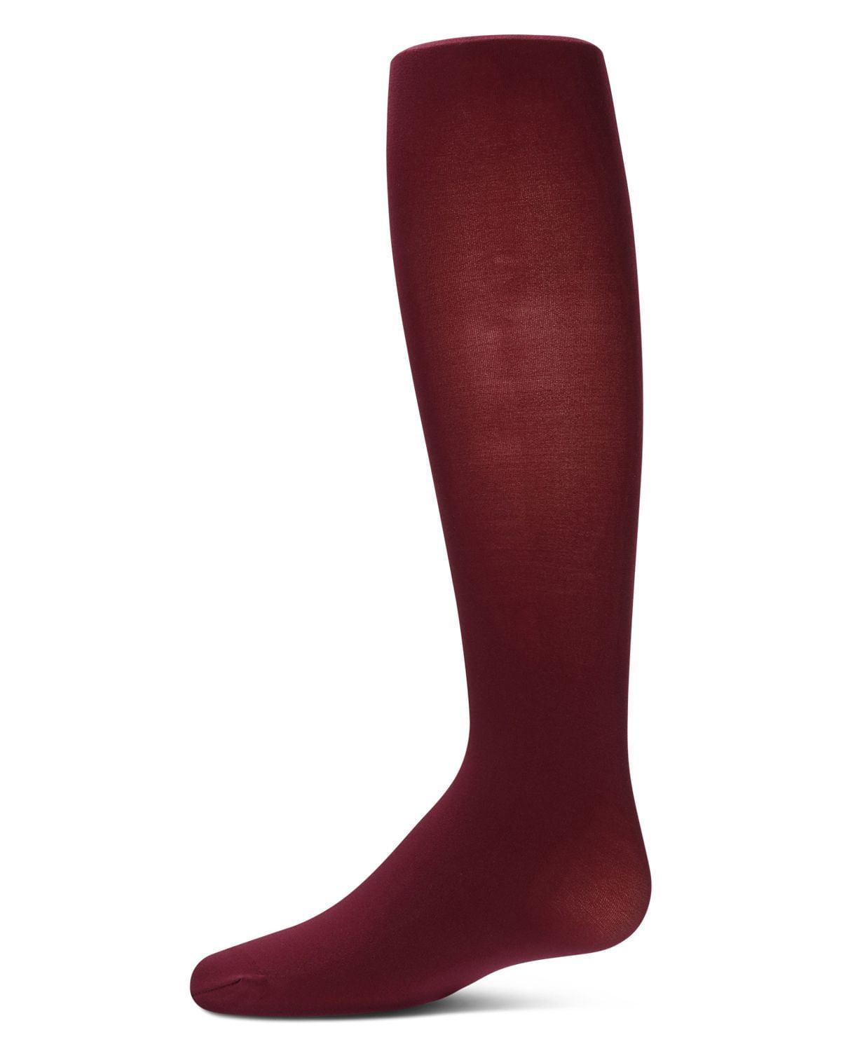 Memoi Infant Winter Opaque Nylon Tights Maroon - Mk-208