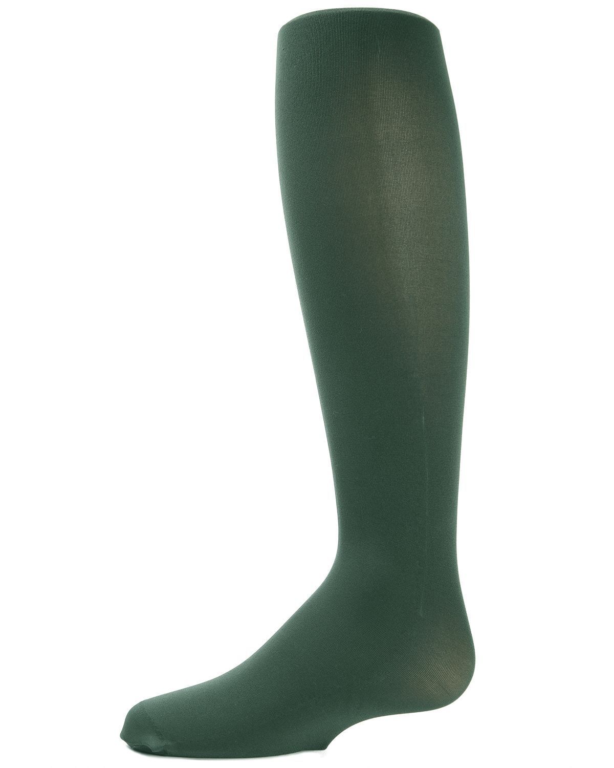 Memoi Infant Winter Opaque Nylon Tights Military Olive - Mk-208