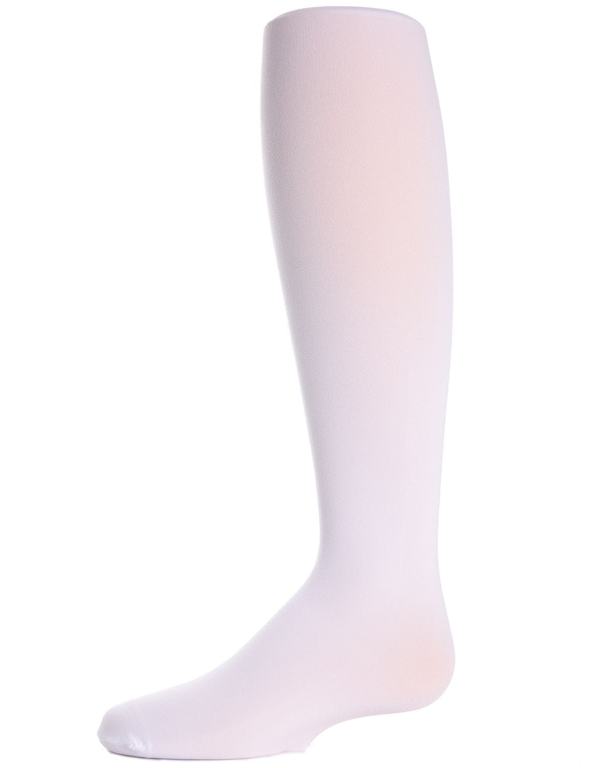 Memoi Infant Winter Opaque Nylon Tights White - Mk-208