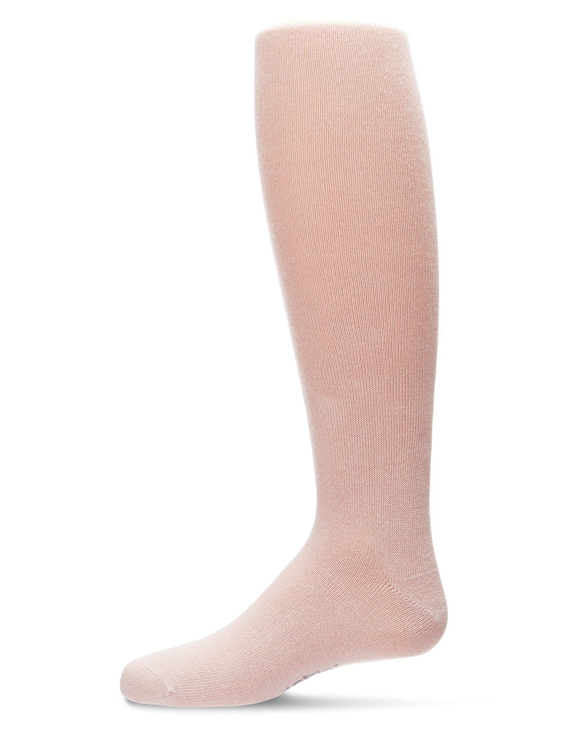 Memoi Girls Soft Pima Cotton Opaque Tights Blush - Mk-301