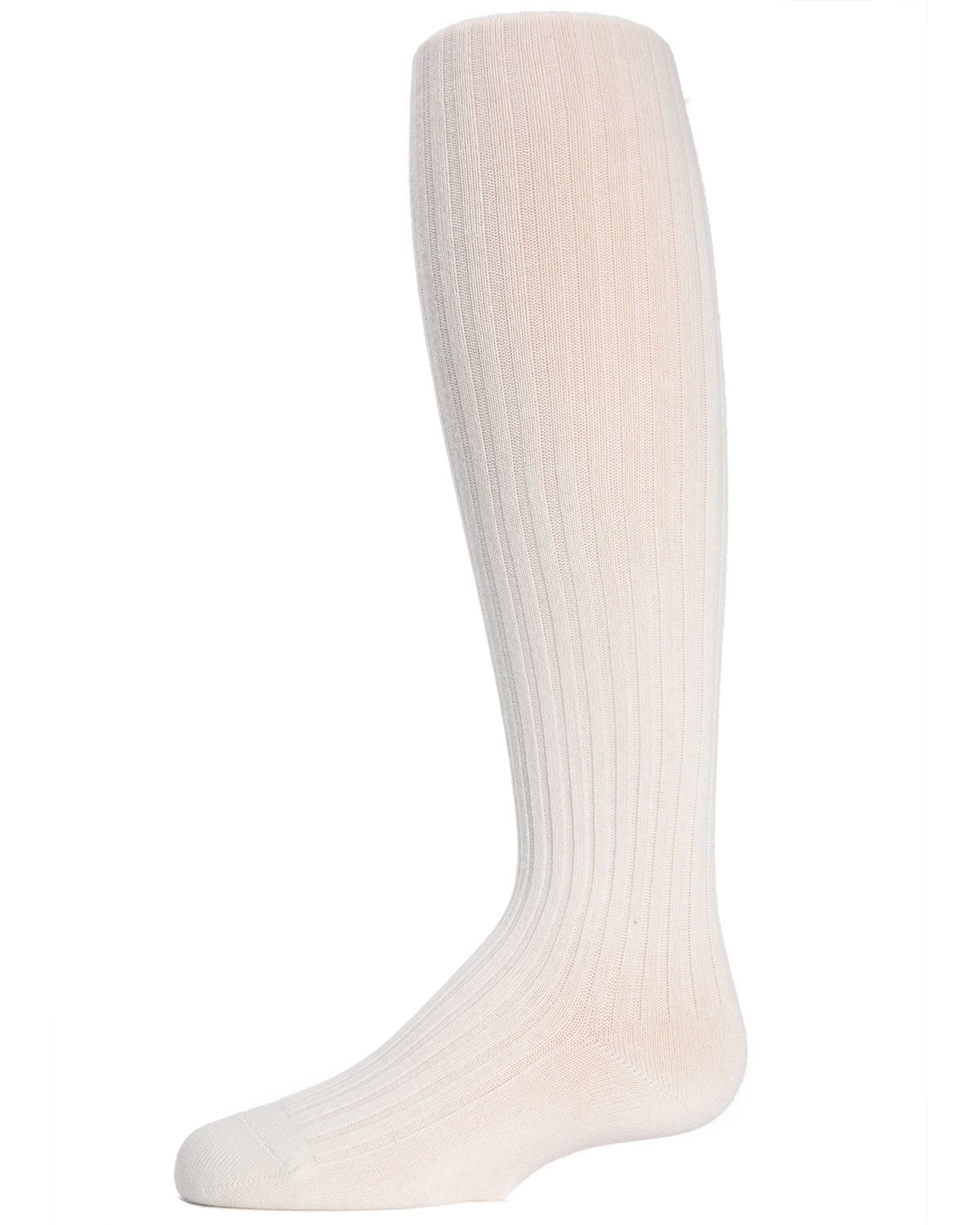 Memoi Infant Classic Ribbed Cotton Blend Opaque Tights - Mk-302b