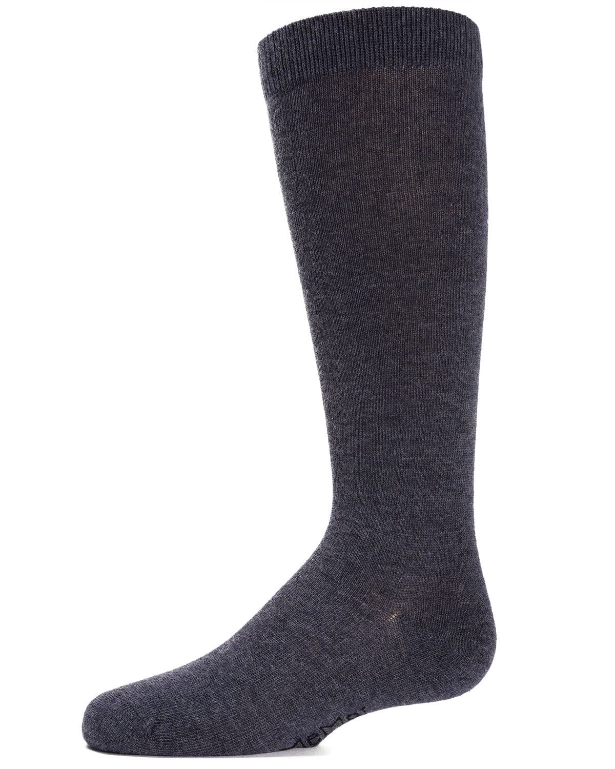 Memoi Kids Basic Cotton Blend Knee High Socks Denim - Mk-5056