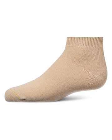 Memoi Kids Basic Soft Rayon from Bamboo Anklet Socks Almond - Mk-6066