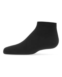 Memoi Kids Basic Soft Rayon from Bamboo Anklet Socks Black - Mk-6066