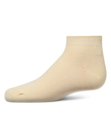 Memoi Kids Basic Soft Rayon from Bamboo Anklet Socks Canary Yellow - Mk-6066