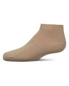Memoi Kids Basic Soft Rayon from Bamboo Anklet Socks Champagne Lurex - Mk-6066