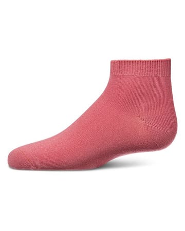 Memoi Kids Basic Soft Rayon from Bamboo Anklet Socks Coral - Mk-6066