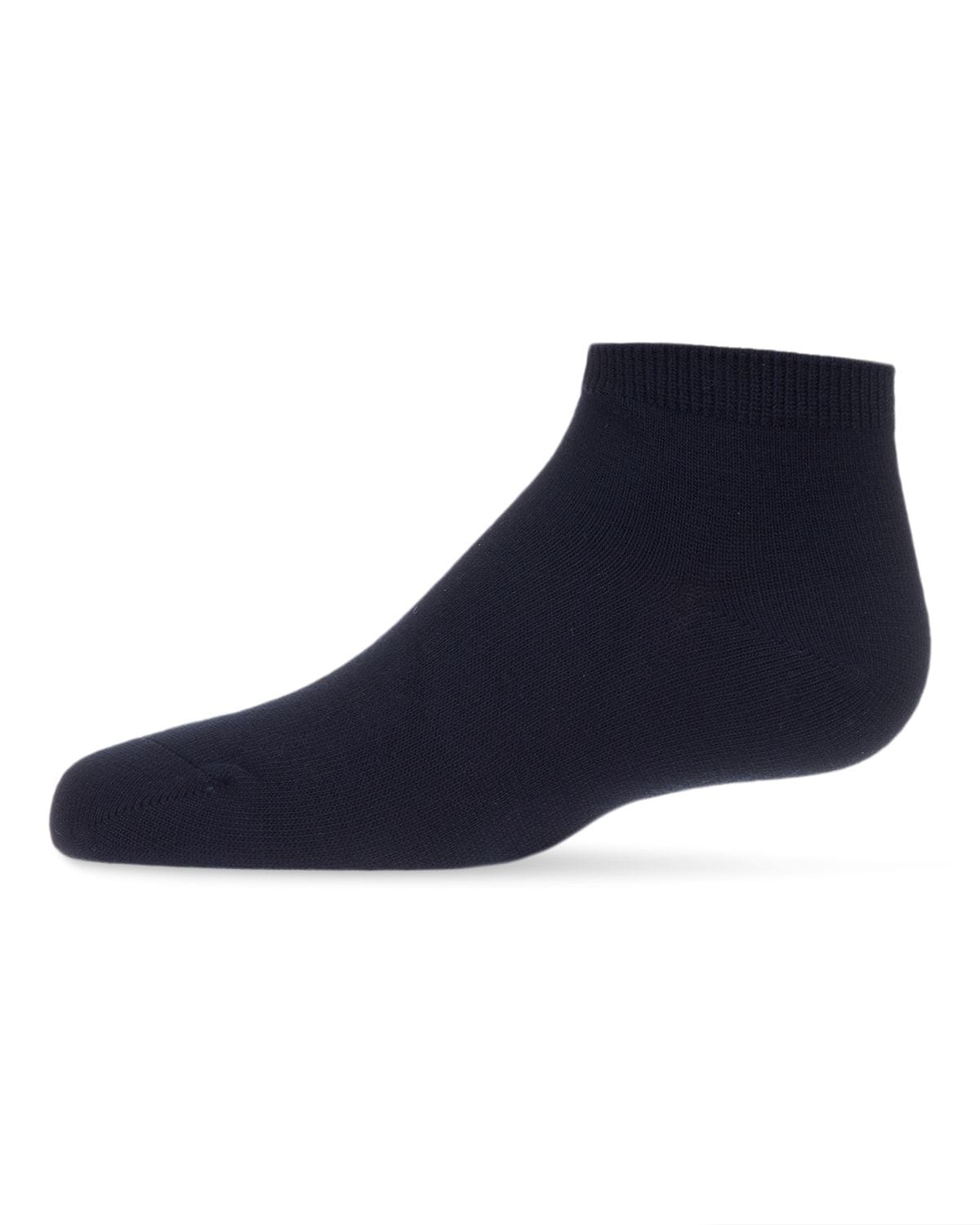 Memoi Kids Basic Soft Rayon from Bamboo Anklet Socks Navy - Mk-6066