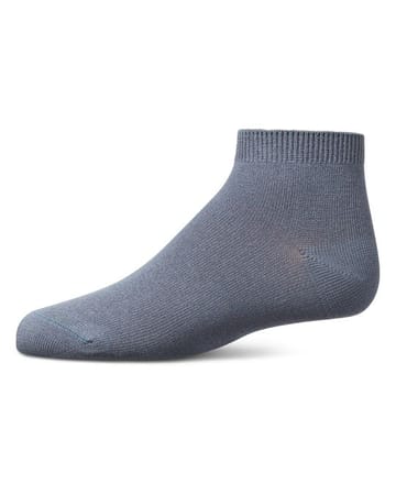 Memoi Kids Basic Soft Rayon from Bamboo Anklet Socks Smoky Blue - Mk-6066