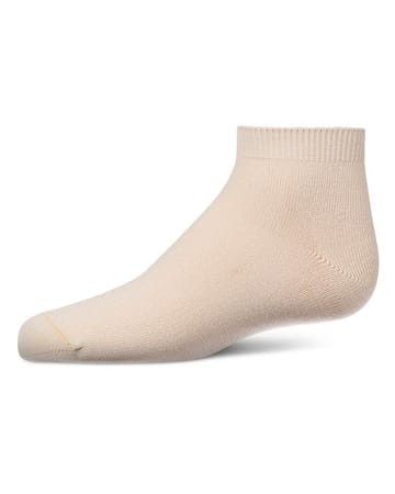 Memoi Kids Basic Soft Rayon from Bamboo Anklet Socks Vanilla - Mk-6066