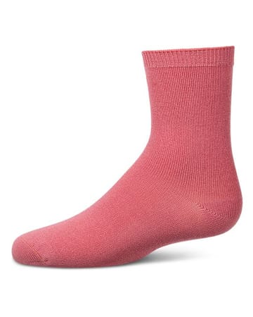 Memoi Toddlers and Kids Basic Soft Rayon from Bamboo Crew Socks Coral - Mk-6166
