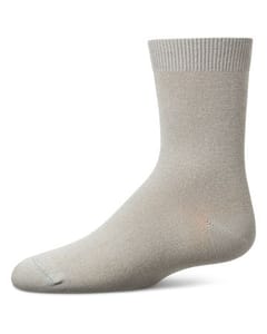 Memoi Toddlers and Kids Basic Soft Rayon from Bamboo Crew Socks Stone - Mk-6166