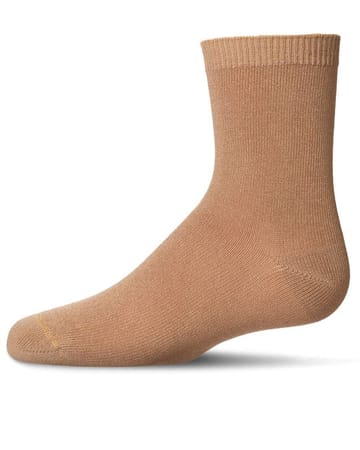 Memoi Toddlers and Kids Basic Soft Rayon from Bamboo Crew Socks Teak - Mk-6166