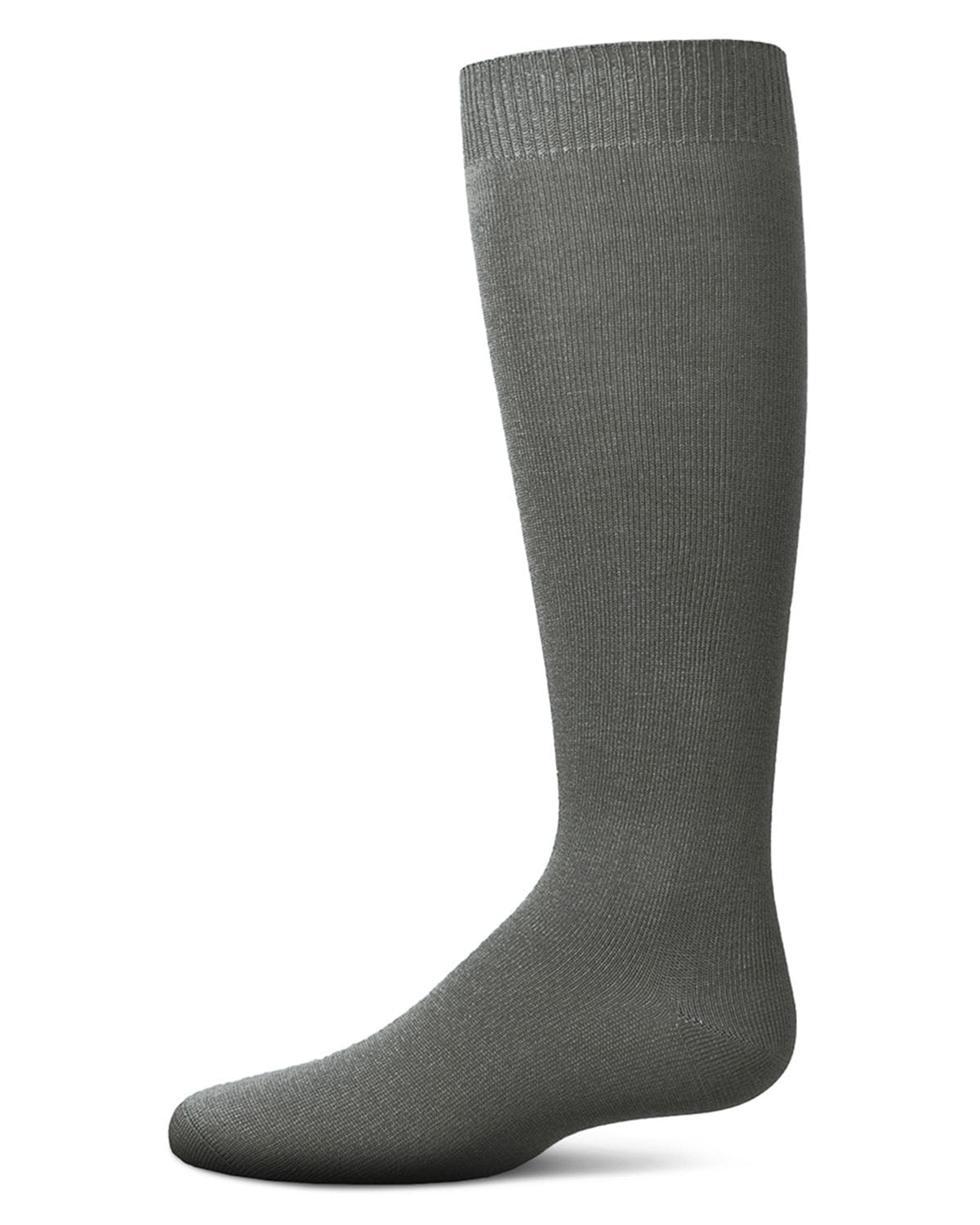Memoi Kids Basic Soft Rayon from Bamboo Knee High Socks Dark Gray - Mk-6266