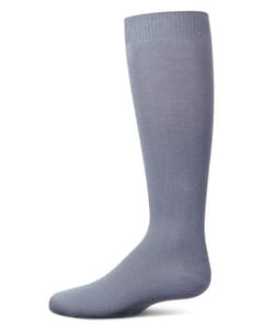 Memoi Kids Basic Soft Rayon from Bamboo Knee High Socks Smoky Blue - Mk-6266