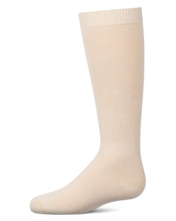 Memoi Kids Basic Soft Rayon from Bamboo Knee High Socks Soft Linen - Mk-6266