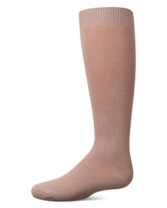 Memoi Kids Basic Soft Rayon from Bamboo Knee High Socks Taupe Gray - Mk-6266