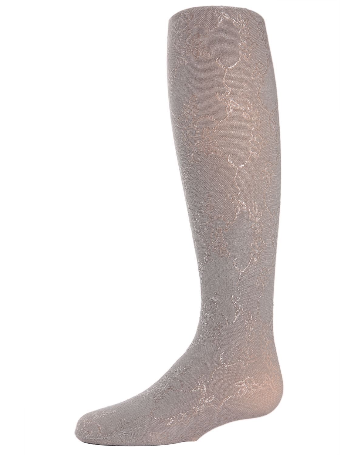 Memoi Shiny Floral Vine Tights - Mk-742