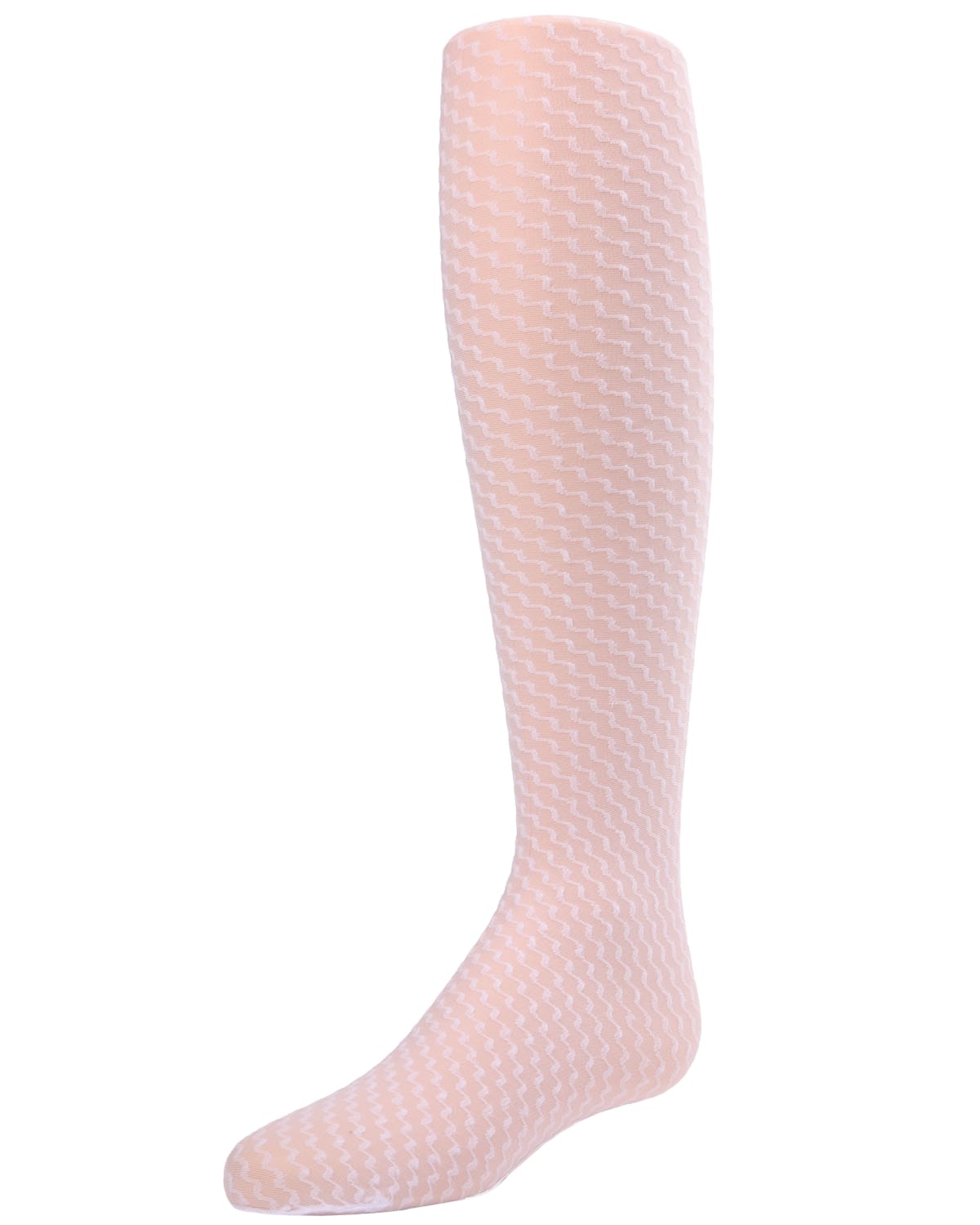 Memoi Girls Zoe Zigzag Sheer Tights - Mk-801