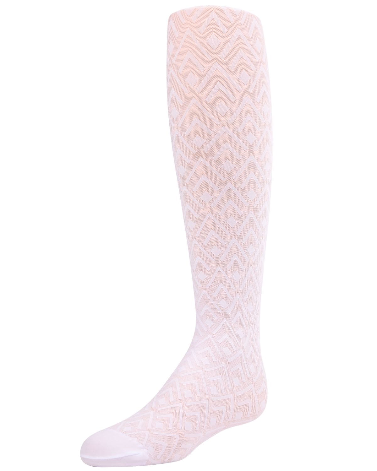 Memoi Girls Diamond Sheer Nylon Tights - Mk-802