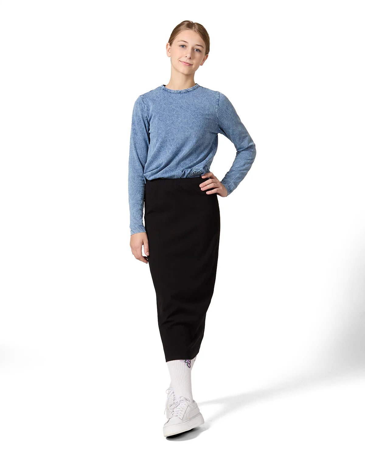 Memoi Back Star Long Sleeve T-Shirt - MKC-101