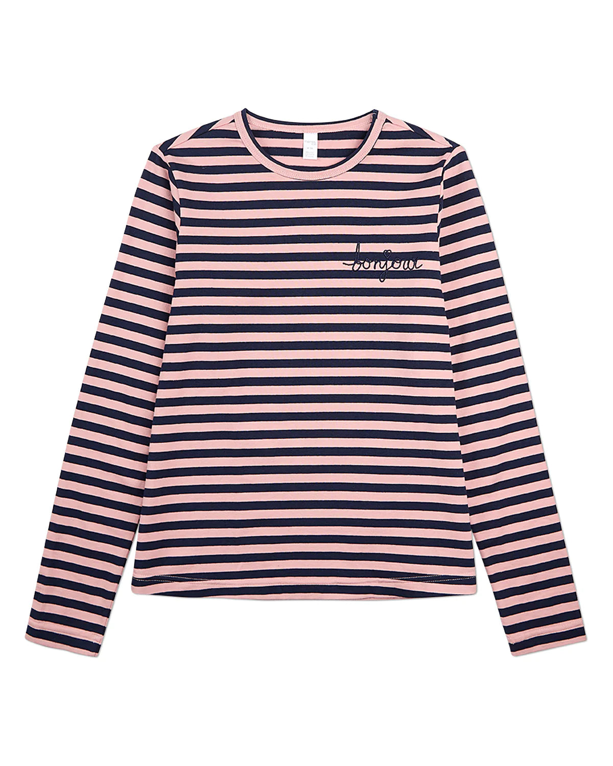 Memoi Striped Long Sleeve T-Shirt - MKC-104