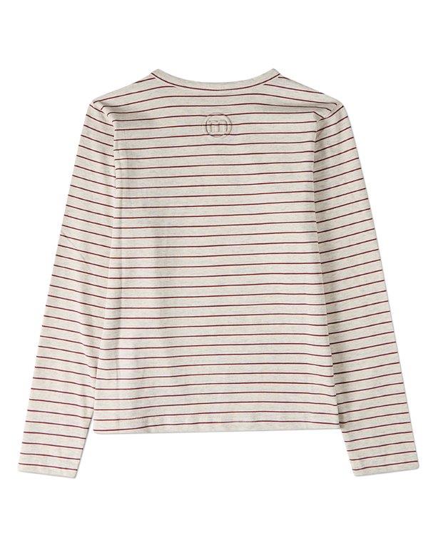 Memoi Ciao Striped Long Sleeve T-Shirt - MKC-109