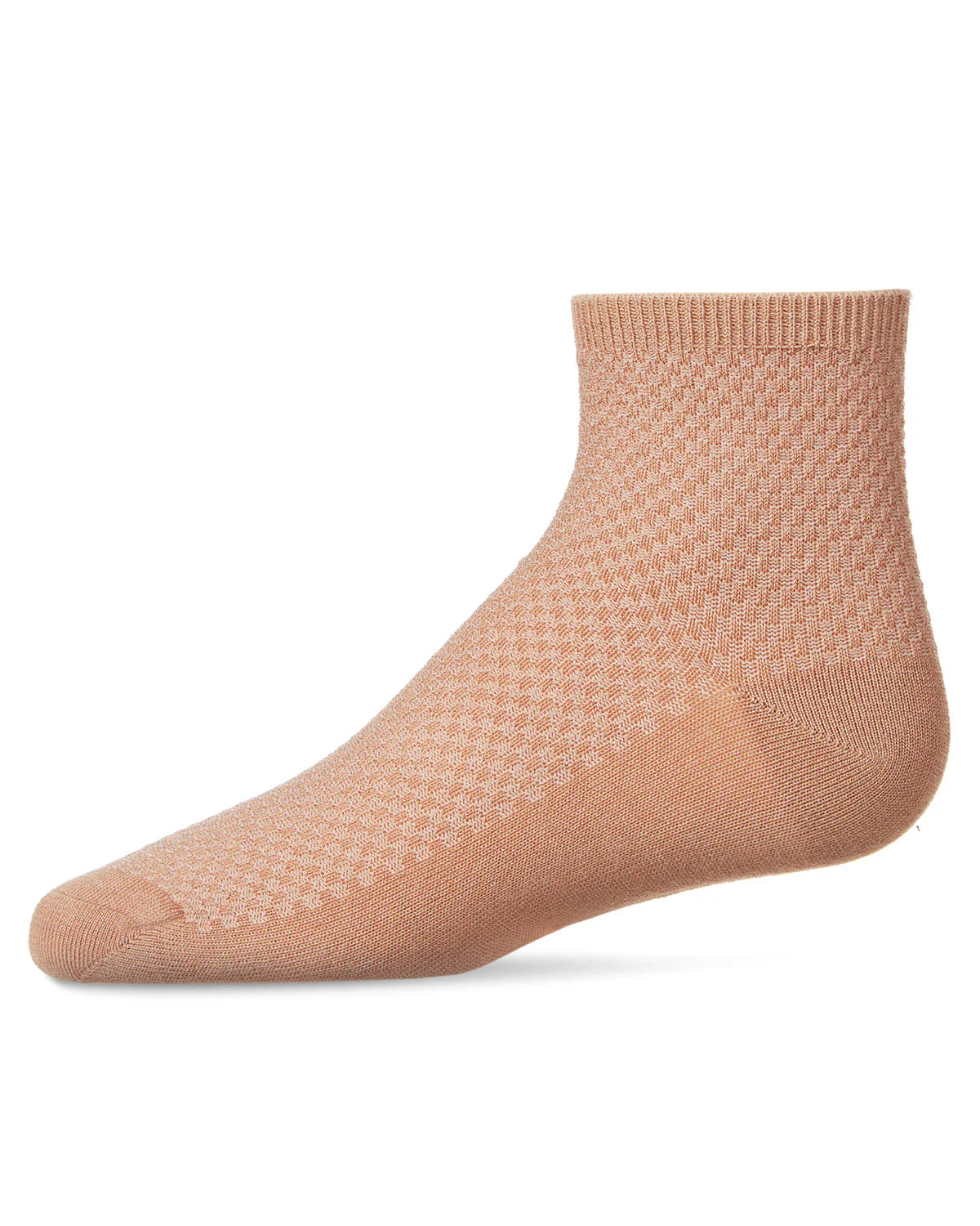 Memoi Girls Pique Stitch Anklet Socks - Mkf-1007