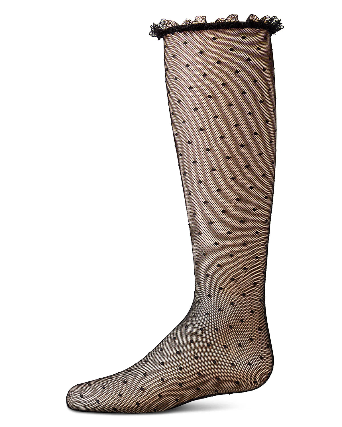 Memoi Lace Dot Knee High - MKF-2013
