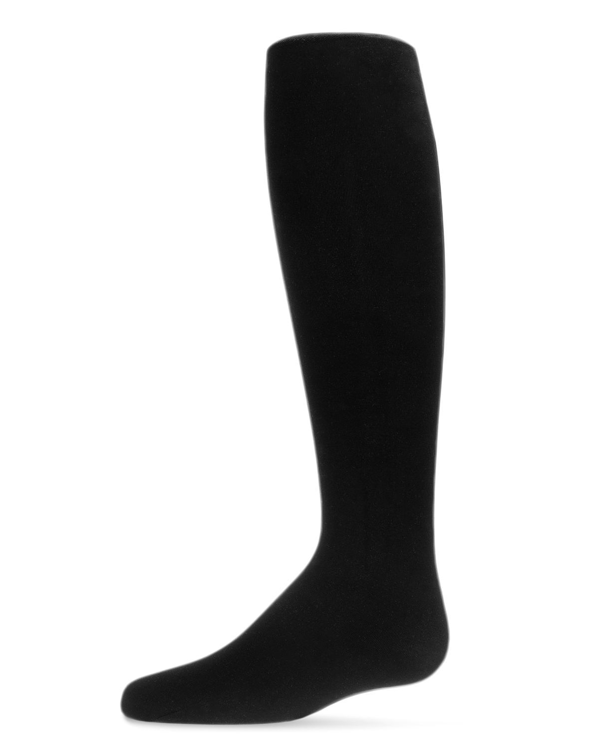 Memoi Girls Flocked Bow Backseam Opaque Tights - Mkf-4049