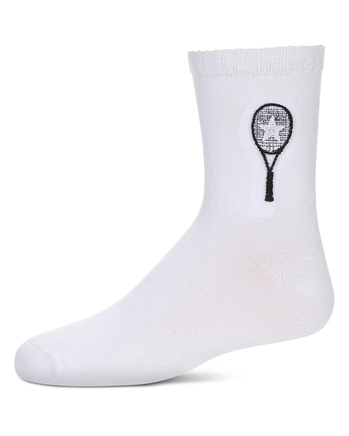 Memoi Girls Tennis Star Crew Socks - Mkf-6056
