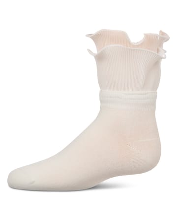Memoi Dual Layer Ruffle Anklet - MKF-6077