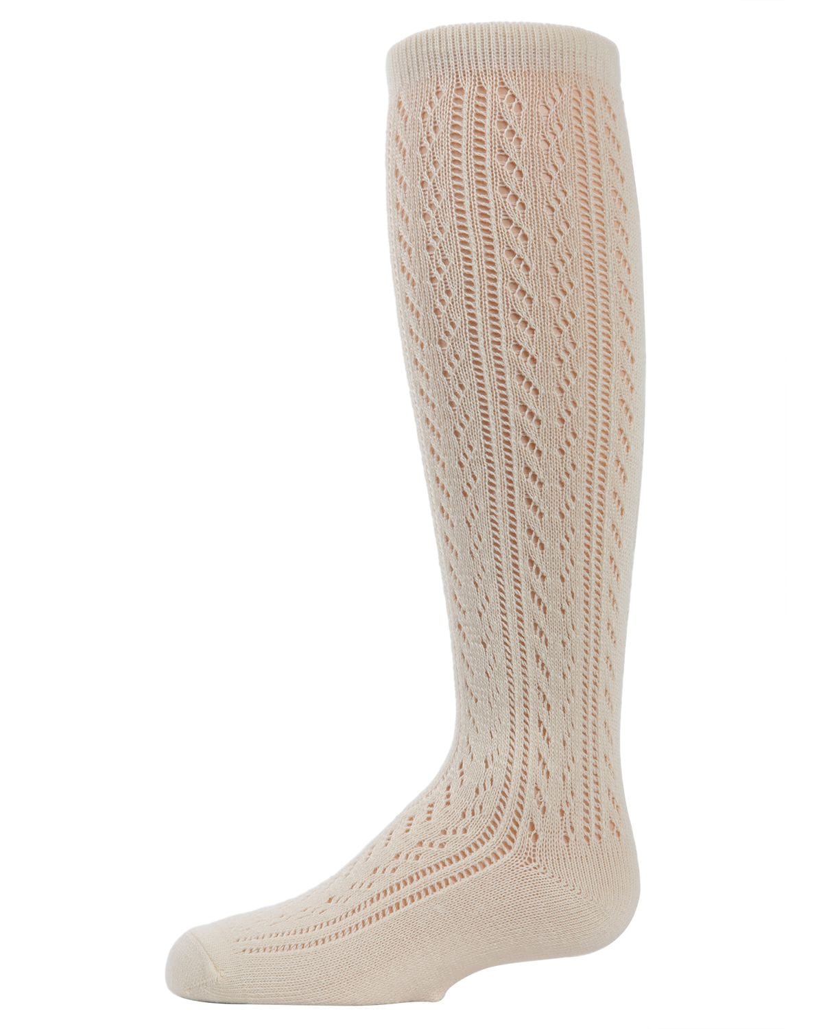Memoi Open Work Leaves Knee High - Mkf-7006