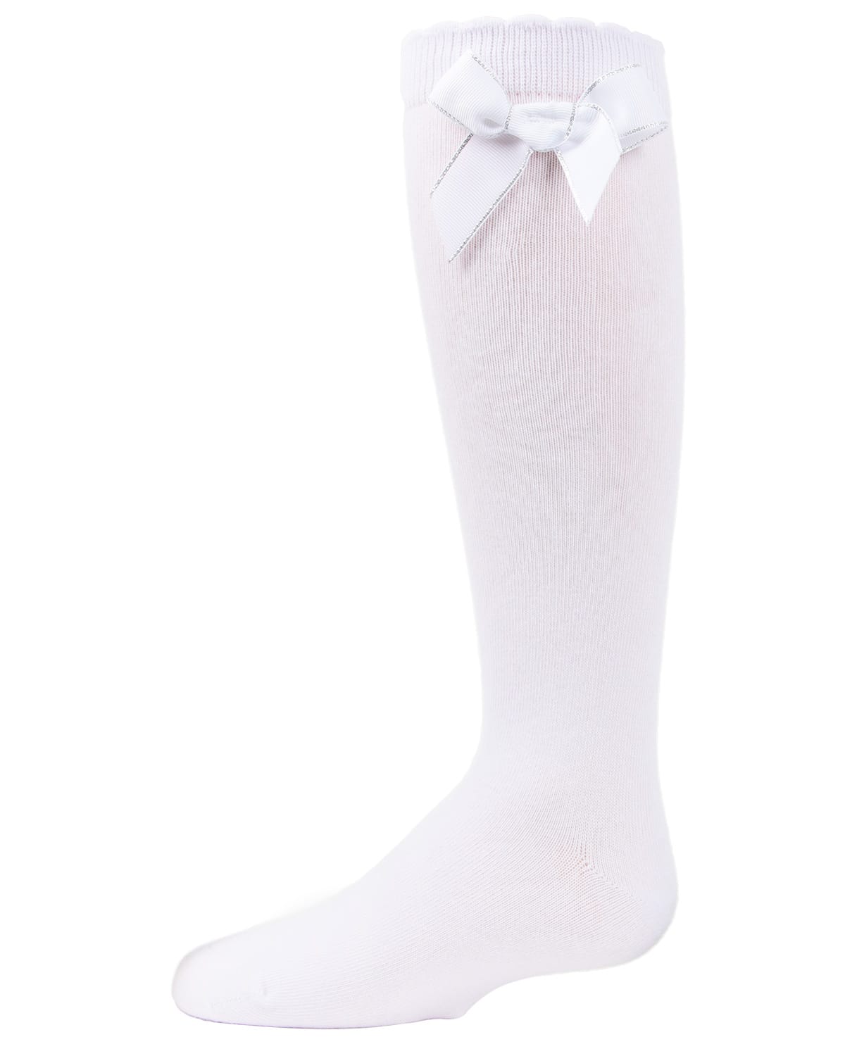 Memoi Sweet Bow Cotton Blend Knee High Socks - Mkf-7042