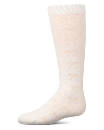 Memoi Tonal Bow Knee High - MKF-7254