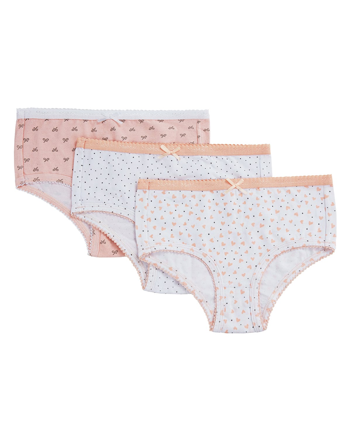 Memoi Girls Printed Cotton Briefs 3 Pack - Mku1004
