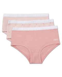 Memoi Girls 3 Pair Pack Diamond Heart Multi Briefs - Mku1100