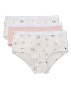 Memoi Girls 3 Pair Pack Ditsy Floral Multi Briefs - Mku1101