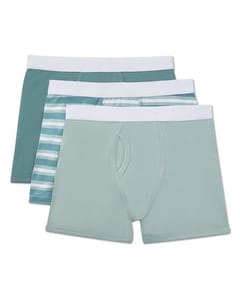 Memoi Boys 3 Pair Pack Plaid Multi Boxer Briefs - Mku1301