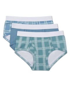 Memoi Boys 3 Pair Pack Plaid Multi Briefs - Mku1350