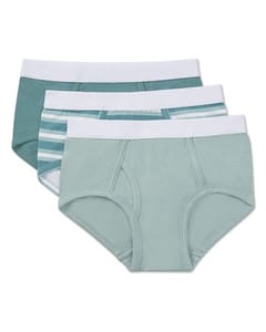 Memoi Boys 3 Pair Pack Stripes Multi Briefs - Mku1351