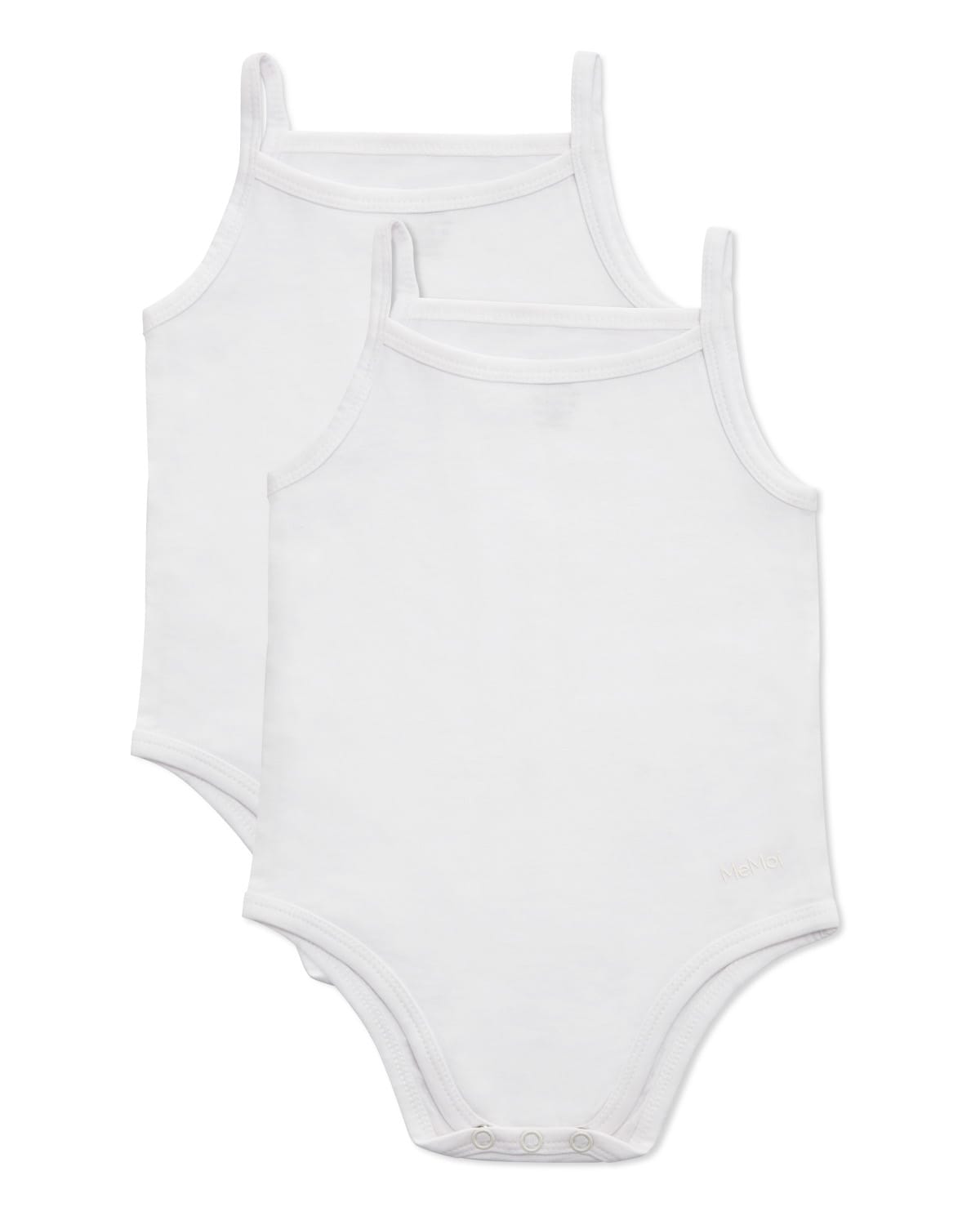 Memoi 2-Pack Basic Snap-Bottom Bodysuits - Mku2000
