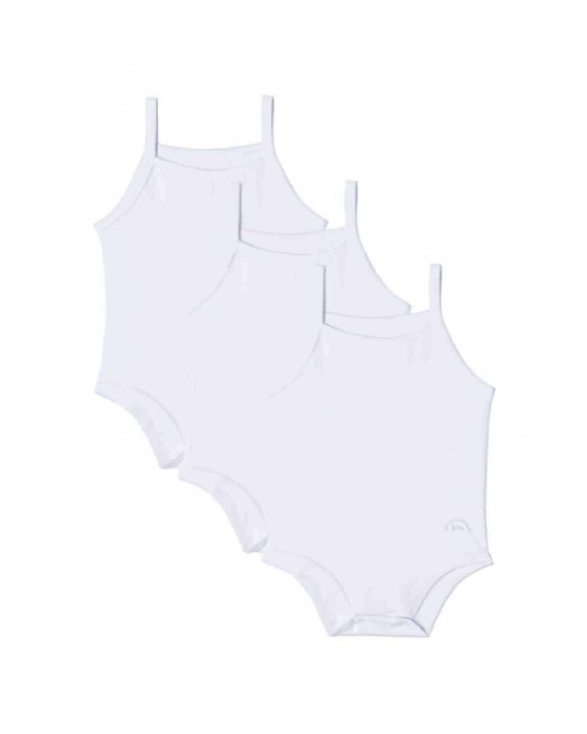 Memoi 3 Pair Pack Unisex Combed Cotton Baby Bodysuit - Mku2003