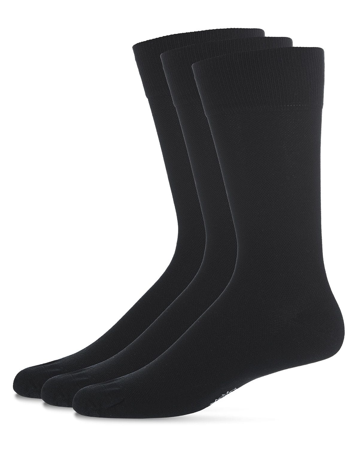 Memoi Pique Mens Mercerized Cotton Socks 3-Pack - Mm-473