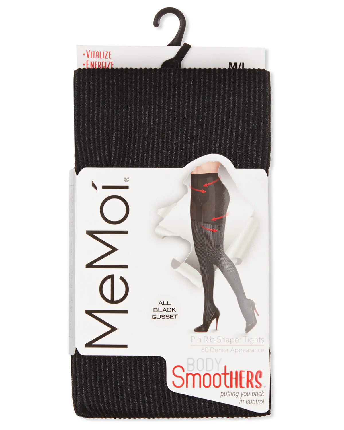 Memoi Womens BodySmootHers Pin Rib Shaper Tights - Mm-719