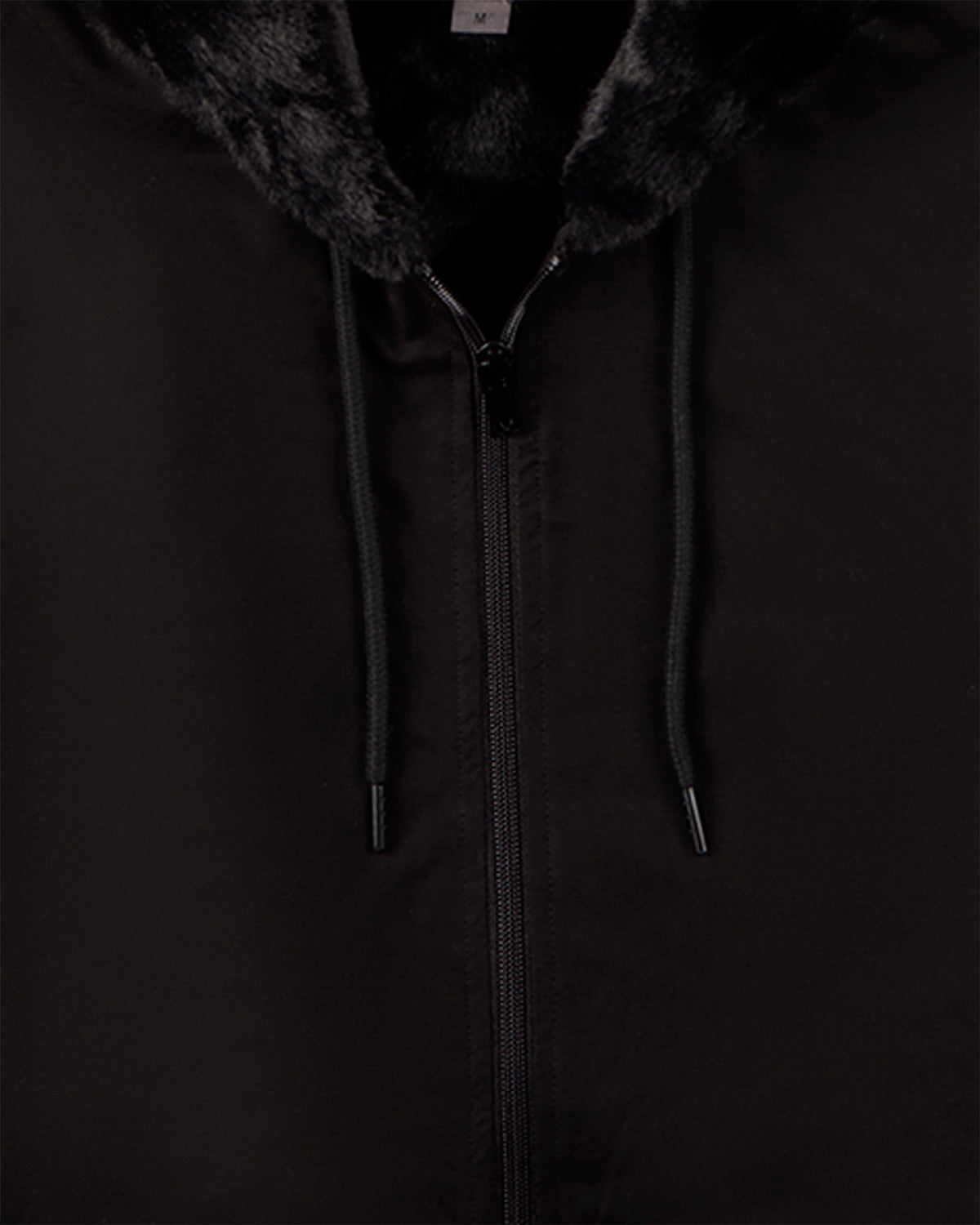 Men's Zip-Up Rayon Blend Hoodie with Faux Fur Lining