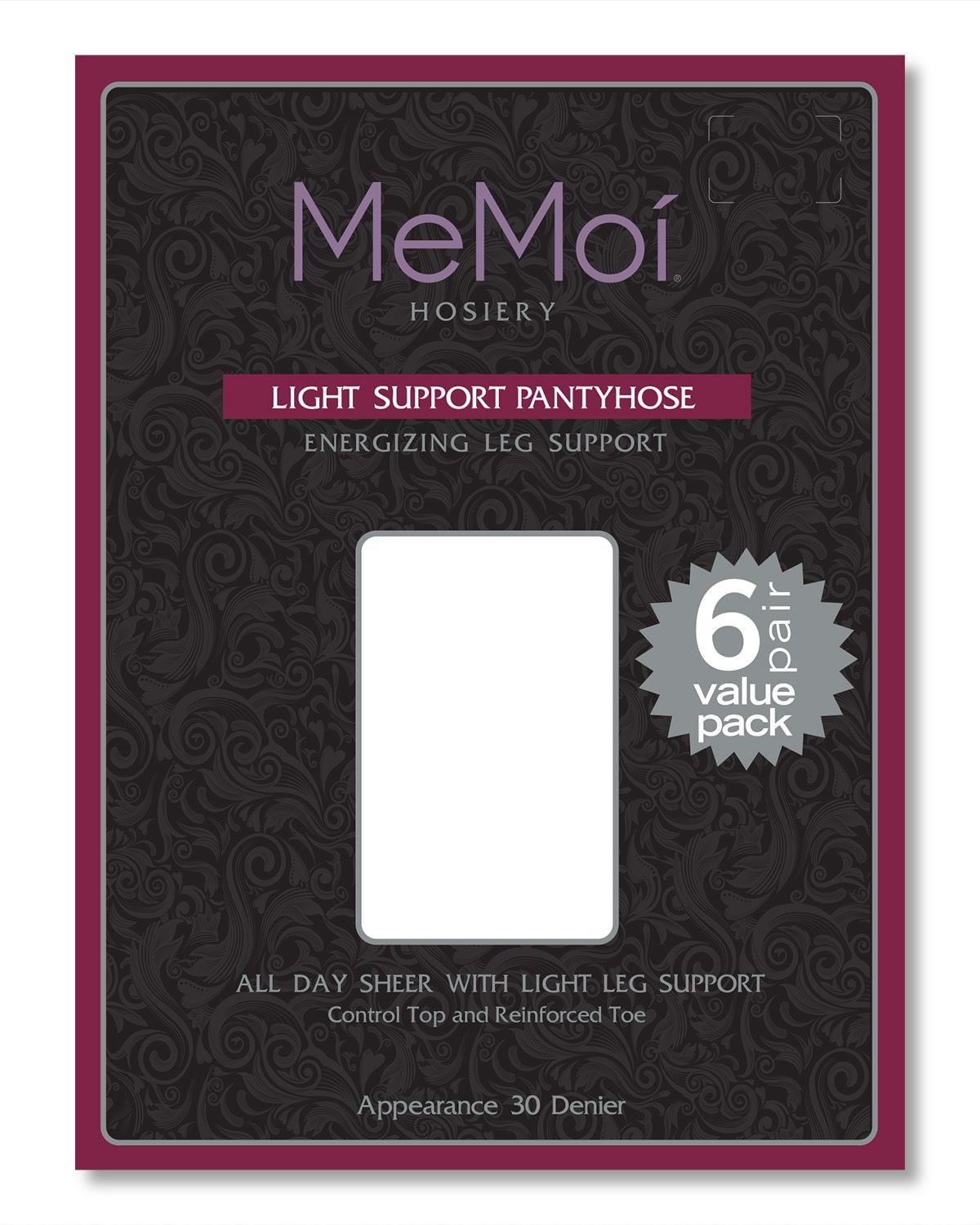 Memoi Light Support Pantyhose 6 Pack - Ms-6156