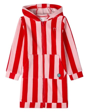 Memoi Striped Kids Full Zip Terry Robe - MXR10445