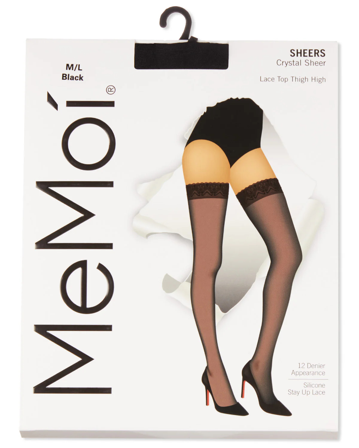 Memoi Crystal Sheer Thigh High Stockings - Mm-110